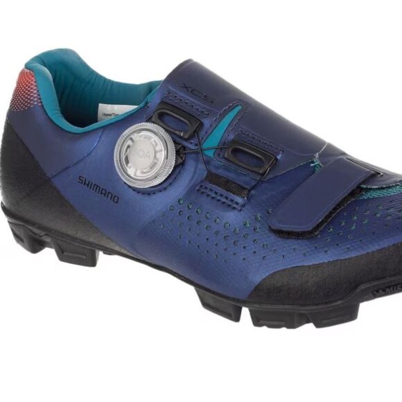 NIB Shimano SH-XC501 XC5 Kids Womens XC Gravel Shoes SIZE EU 36 mondo 224 Navy - Picture 1 of 6